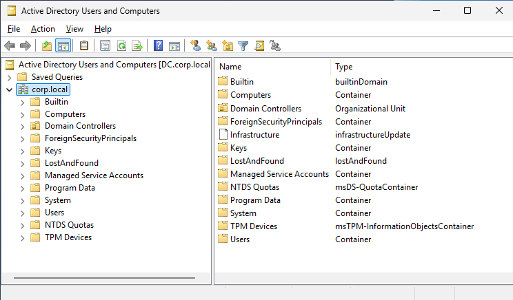 An Active Directory domain
